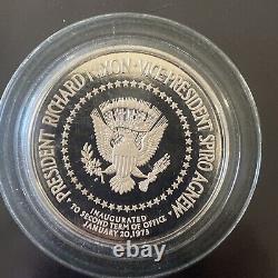 President Nixon & Vice President Agnew Franklin Mint Sterling Silver Medal 14537
