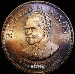 President Richard M Nixon Franklin Mint 1oz 925 Sterling Silver round C3878