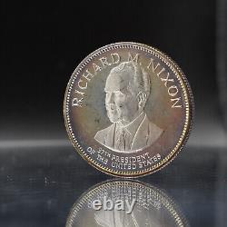 President Richard M Nixon Franklin Mint 1oz 925 Sterling Silver round C3878