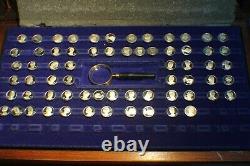 Presidents & First Ladies the USA Franklin Mint Sterling Silver 65 Mini coins
