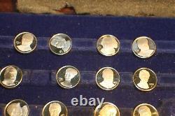Presidents & First Ladies the USA Franklin Mint Sterling Silver 65 Mini coins