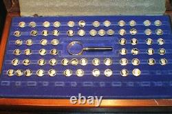 Presidents & First Ladies the USA Franklin Mint Sterling Silver 65 Mini coins