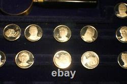 Presidents & First Ladies the USA Franklin Mint Sterling Silver 65 Mini coins