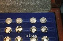 Presidents & First Ladies the USA Franklin Mint Sterling Silver 65 Mini coins