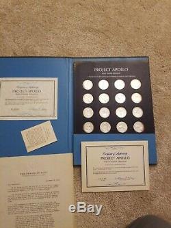 Project Apollo Franklin Mint 20 Medal Sterling Silver Proof Set