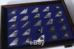 RARE Airlines of the World Sterling Silver Tail Emblems Collection Franklin Mint