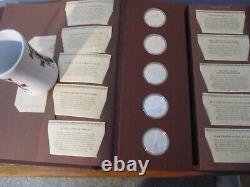 RARE Franklin Mint 1975 History of The American Indian 50 Sterling Sil Medals