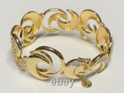 RARE Franklin Mint 925 Sterling Silver Crescent Moon Cuff Bracelet 41 Grams