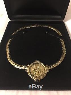 RARE Franklin Mint Athena Necklace Sterling Silver, 22k gold plated