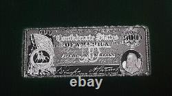 RARE Franklin Mint Limited Edition World's Greatest Banknotes in Silver 50 Peice