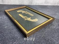 RARE! Franklin Mint Remington No. 1 Smoot 24k Gold Sterling Silver Silhouette
