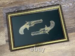 RARE! Franklin Mint Remington No. 1 Smoot 24k Gold Sterling Silver Silhouette