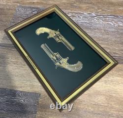 RARE! Franklin Mint Remington No. 1 Smoot 24k Gold Sterling Silver Silhouette