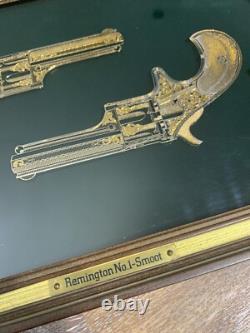 RARE! Franklin Mint Remington No. 1 Smoot 24k Gold Sterling Silver Silhouette