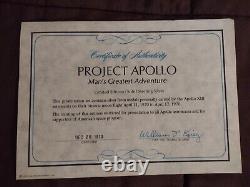 RARE PROJECT APOLLO Franklin Mint 20 Sterling Silver Medals- with all paperwork