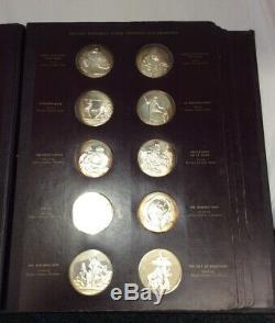 RARE! The Genius Of Michelangelo Franklin Mint Sterling Silver Coin Medallions