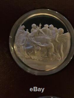 RARE! The Genius of Michelangelo Franklin Mint Sterling Silver COIN MEDALLIONS