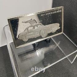 Rare 1954 Mercedes Antique Car 65.5g= 2.1 oz. 925 Sterling Silver. Franklin Mint