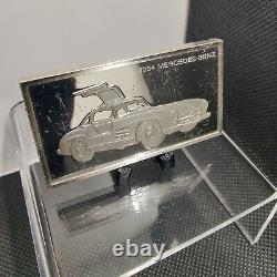 Rare 1954 Mercedes Antique Car 65.5g= 2.1 oz. 925 Sterling Silver. Franklin Mint