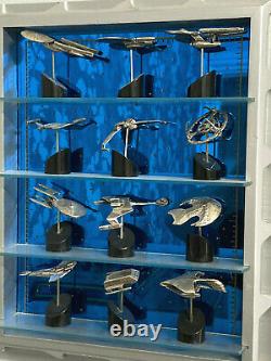 Rare 1993 Franklin Mint Star Trek Solid Sterling Silver Starship Collection