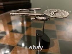 Rare 1993 Franklin Mint Sterling Silver Star Trek USS Enterprise NCC-1701 (TOS)