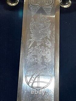 Rare! Embellished withSterling Silver! Franklin Mint The Sir Francis Drake Sword