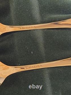 Rare Franklin Mint 1972 Twelve Days of Christmas Vermeil Spoon Set Old WithCase
