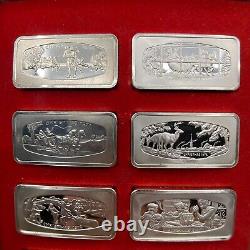 Rare! Franklin Mint Christmas 1970 1000 Grain Sterling Silver Ingot Orig Box