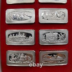 Rare! Franklin Mint Christmas 1970 1000 Grain Sterling Silver Ingot Orig Box