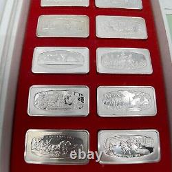 Rare! Franklin Mint Christmas 1970 1000 Grain Sterling Silver Ingot Orig Box