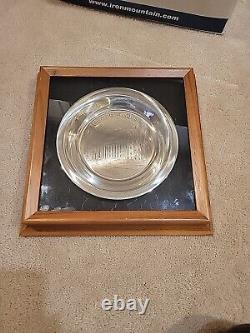 Rare Franklin Mint Solid Sterling Silver University Of Michigan Ltd Ed Plate