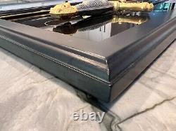 Rare! Franklin Mint Sword of Excalibur 24K Gold/Sterling Silver Plated in Stone