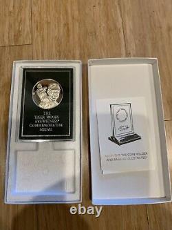 Rare Franklin Mint Tiger Woods Sterling Silver Eyewitness Commemorative Medal