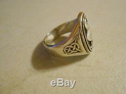 Rare Georg Jensen Sterling Silver Eagle Ring From Franklin Mint
