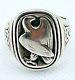 Rare Georg Jensen Sterling Silver Eagle Ring From Franklin Mint Size 10.5