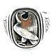 Rare Georg Jensen Sterling Silver Eagle Ring From Franklin Mint Size 10.5