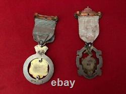Rare Sterling Silver Masonic Medal Order For Boys & Girls Steward 1925 1929