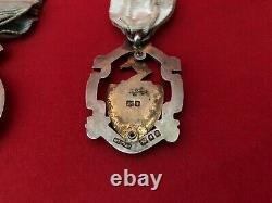 Rare Sterling Silver Masonic Medal Order For Boys & Girls Steward 1925 1929