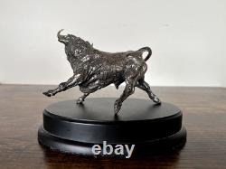 Raymundo Cobo Toro Solid Sterling Silver Sculpture Franklin Mint 1 KG
