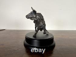 Raymundo Cobo Toro Solid Sterling Silver Sculpture Franklin Mint 1 KG