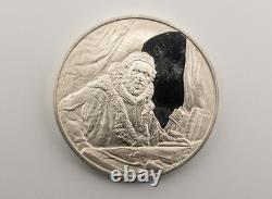 Rembrandt, Portrait of Jan Uytenbogaert Franklin Mint, Sterling Round 66.3 g