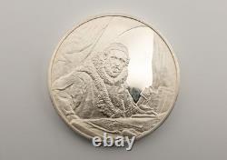 Rembrandt, Portrait of Jan Uytenbogaert Franklin Mint, Sterling Round 66.3 g