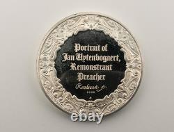 Rembrandt, Portrait of Jan Uytenbogaert Franklin Mint, Sterling Round 66.3 g