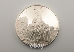 Rembrandt, The Decent from the Cross Franklin Mint, Sterling Round 66 grams