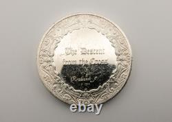 Rembrandt, The Decent from the Cross Franklin Mint, Sterling Round 66 grams