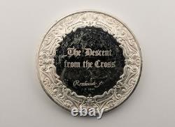 Rembrandt, The Decent from the Cross Franklin Mint, Sterling Round 66 grams