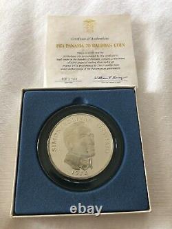 Republic Of Panama 1974 Proof 20 Balboas Coin 2000 Grains Sterling Silver
