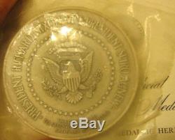 Richard M Nixon Presidential Inaugural Medal Sterling Silver 1973