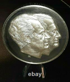 Richard Nixon Spiro Agnew 7 oz Sterling Silver Inauguration Coin Franklin Mint