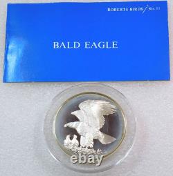 Roberts Birds No 11 Bald Eagle Franklin Mint 1971 2 oz Sterling Silver #PB24